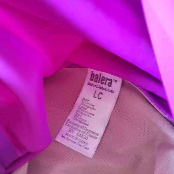Weissman catalog Balera Child large purple long sleeve zip up back leotard for d - Picture 4 of 8